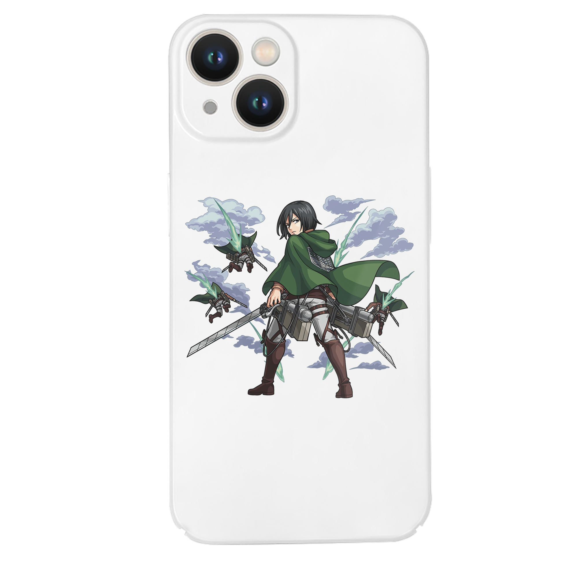 （画像用） 進撃の巨人 ミカサ·アッカーマン Attack on Titan Mikasa Ackerman 【iPhone 14シリーズ対応】ハードケース